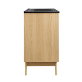 Soma Oak/Black 48" Double Sink Bathroom Vanity - Ornate Home
