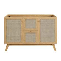 Soma Oak/Black 48" Double Sink Bathroom Vanity - Ornate Home