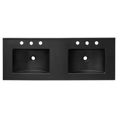 Soma Oak/Black 48" Double Sink Bathroom Vanity - Ornate Home