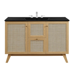 Soma Oak/Black 48" Single Sink Bathroom Vanity - Ornate Home