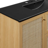 Soma Oak/Black 48" Single Sink Bathroom Vanity - Ornate Home