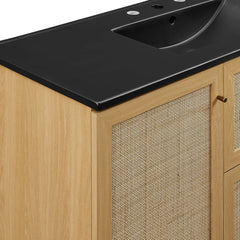Soma Oak/Black 48" Single Sink Bathroom Vanity - Ornate Home