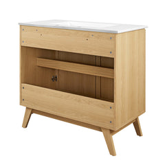 Soma Oak/White 36" Bathroom Vanity - Ornate Home