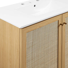 Soma Oak/White 36" Bathroom Vanity - Ornate Home