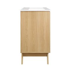 Soma Oak/White 48" Double Sink Bathroom Vanity - Ornate Home