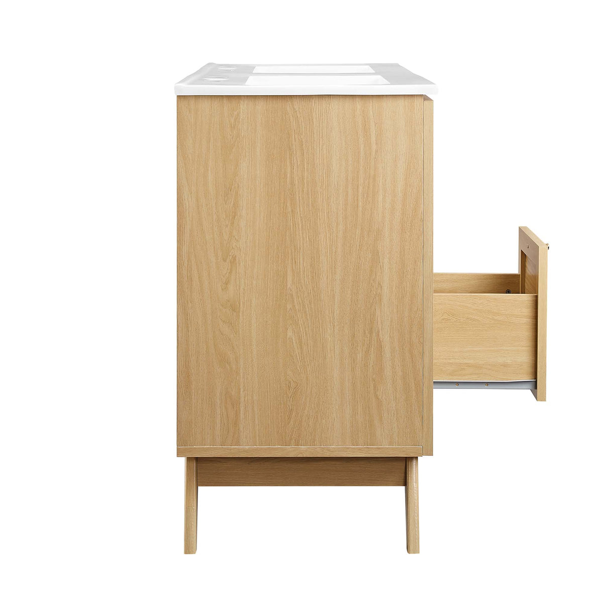 Soma Oak/White 48" Double Sink Bathroom Vanity - Ornate Home