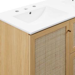 Soma Oak/White 48" Double Sink Bathroom Vanity - Ornate Home