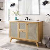 Soma Oak/White 48" Single Sink Bathroom Vanity - Ornate Home