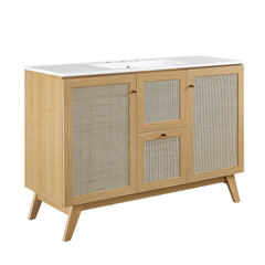 Soma Oak/White 48" Single Sink Bathroom Vanity - Ornate Home