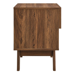 Soma Walnut 1-Drawer Nightstand - Ornate Home