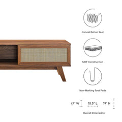 Soma Walnut 47" TV Stand - Ornate Home