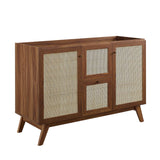 Soma Walnut 48" Single or Double Sink Compatible Bathroom Vanity Cabinet (Sink Basin Not Included) - Ornate Home