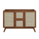 Soma Walnut 48" Single or Double Sink Compatible Bathroom Vanity Cabinet (Sink Basin Not Included) - Ornate Home