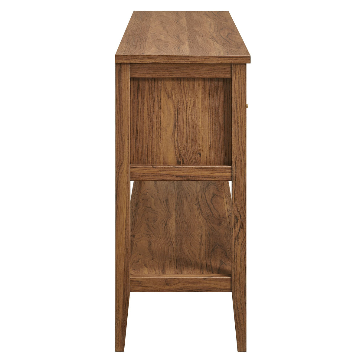 Soma Walnut 62 Inch Rattan Console Table - Ornate Home