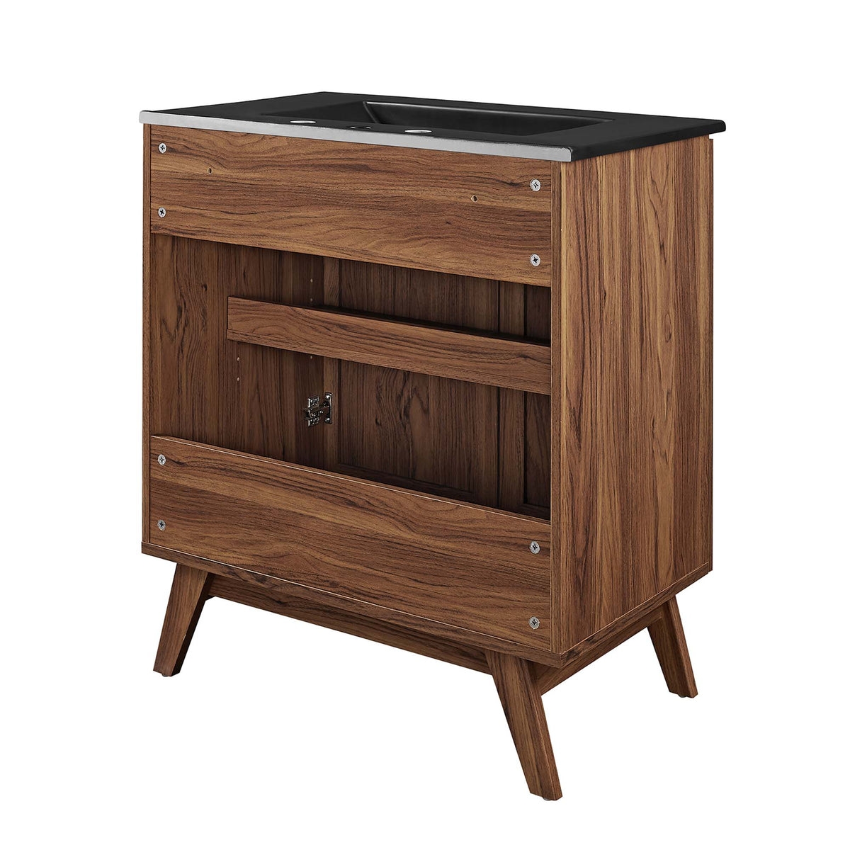 Soma Walnut/Black 30" Bathroom Vanity - Ornate Home