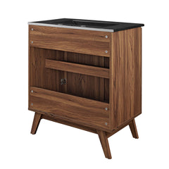 Soma Walnut/Black 30" Bathroom Vanity - Ornate Home