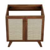 Soma Walnut/Black 30" Bathroom Vanity - Ornate Home
