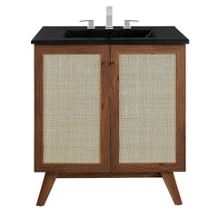 Soma Walnut/Black 30" Bathroom Vanity - Ornate Home