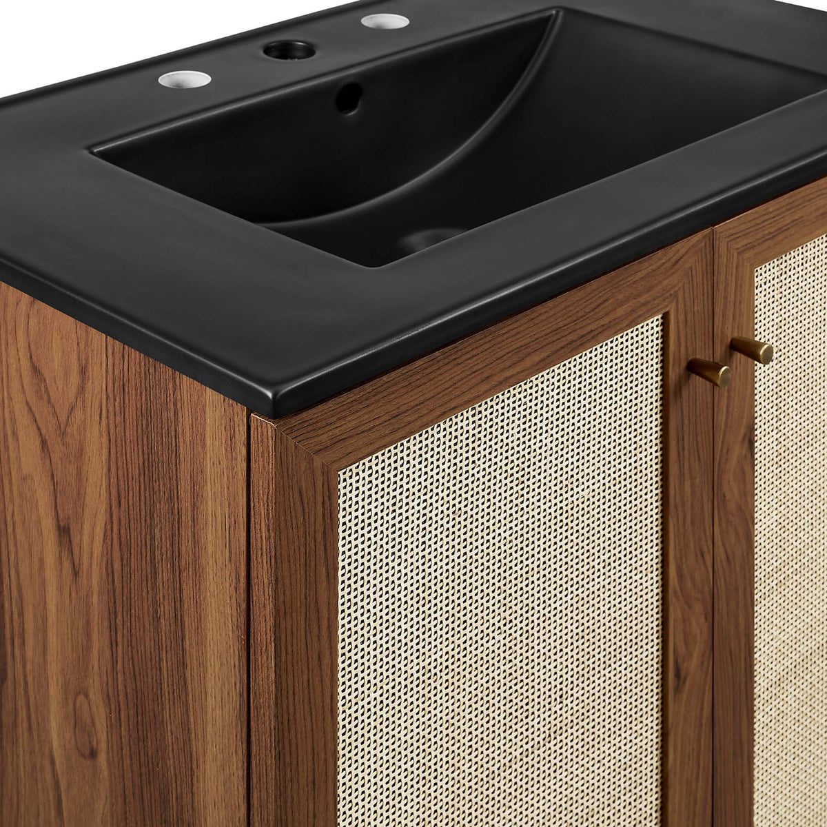 Soma Walnut/Black 30" Bathroom Vanity - Ornate Home