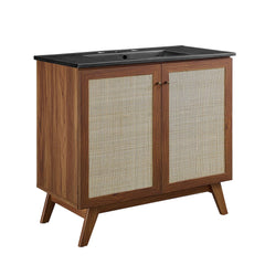 Soma Walnut/Black 36" Bathroom Vanity - Ornate Home