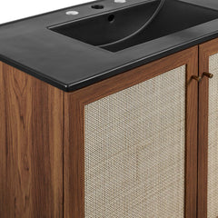 Soma Walnut/Black 36" Bathroom Vanity - Ornate Home