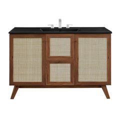 Soma Walnut/Black 48" Single Sink Bathroom Vanity - Ornate Home