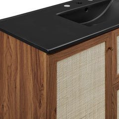 Soma Walnut/Black 48" Single Sink Bathroom Vanity - Ornate Home