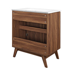 Soma Walnut/White 30" Bathroom Vanity - Ornate Home