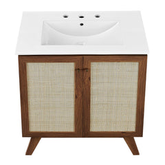 Soma Walnut/White 30" Bathroom Vanity - Ornate Home