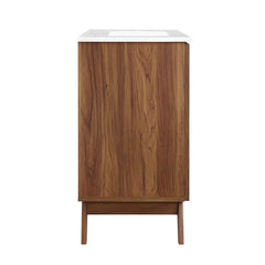 Soma Walnut/White 36" Bathroom Vanity - Ornate Home