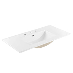 Soma Walnut/White 36" Bathroom Vanity - Ornate Home