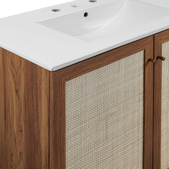Soma Walnut/White 36" Bathroom Vanity - Ornate Home