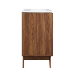 Soma Walnut/White 48" Single Sink Bathroom Vanity - Ornate Home