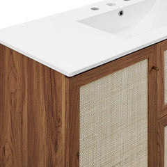 Soma Walnut/White 48" Single Sink Bathroom Vanity - Ornate Home