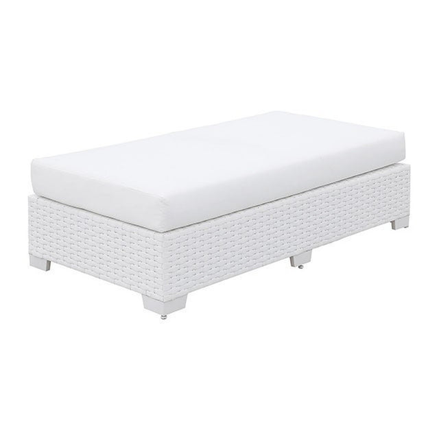 Somani White Outdoor Bench - Ornate Home