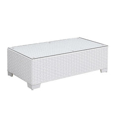 Somani White Outdoor Coffee Table - Ornate Home