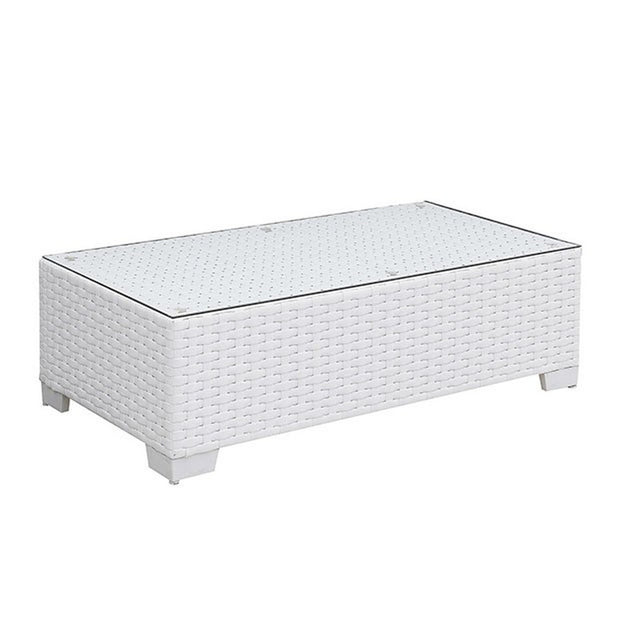 Somani White Outdoor Coffee Table - Ornate Home