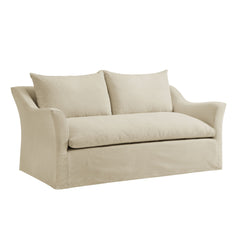 Somerset 70" Linen Blend Slipcovered Loveseat - Ornate Home