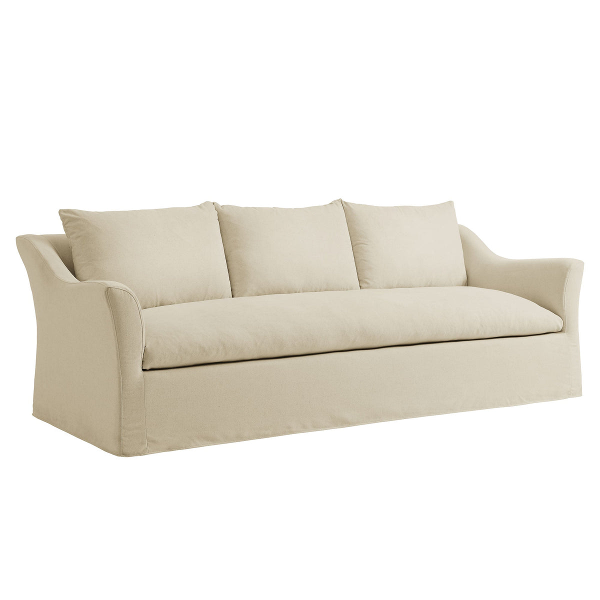Somerset 92" Linen Blend Slipcovered Sofa - Ornate Home