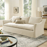 Somerset 92" Linen Blend Slipcovered Sofa - Ornate Home