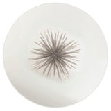 Somerset Clear/Silver Leaf Round 48" Dining Table - Ornate Home