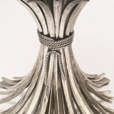 Somerset Clear/Silver Leaf Round 54" Dining Table - Ornate Home