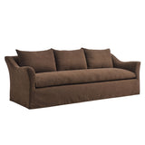 Somerset Cocoa 92" Linen Blend Slipcovered Sofa - Ornate Home