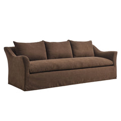 Somerset Cocoa 92" Linen Blend Slipcovered Sofa - Ornate Home