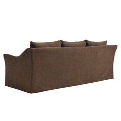 Somerset Cocoa 92" Linen Blend Slipcovered Sofa - Ornate Home