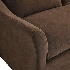 Somerset Cocoa 92" Linen Blend Slipcovered Sofa - Ornate Home