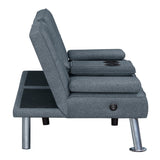 Somerset Grey Futon - Ornate Home