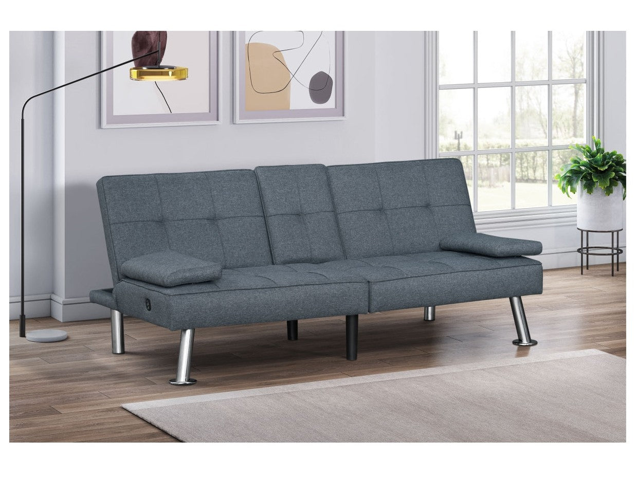 Somerset Grey Futon - Ornate Home