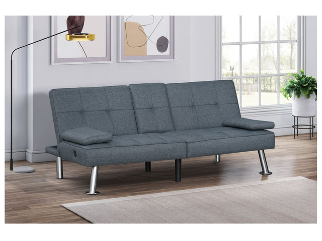 Somerset Grey Futon - Ornate Home