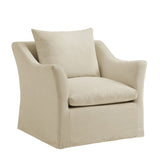 Somerset Linen Blend Slipcovered Armchair - Ornate Home